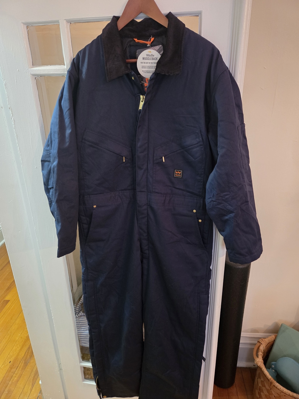 WALLS Muscle back Twill coveralls - Medium Navy NWT